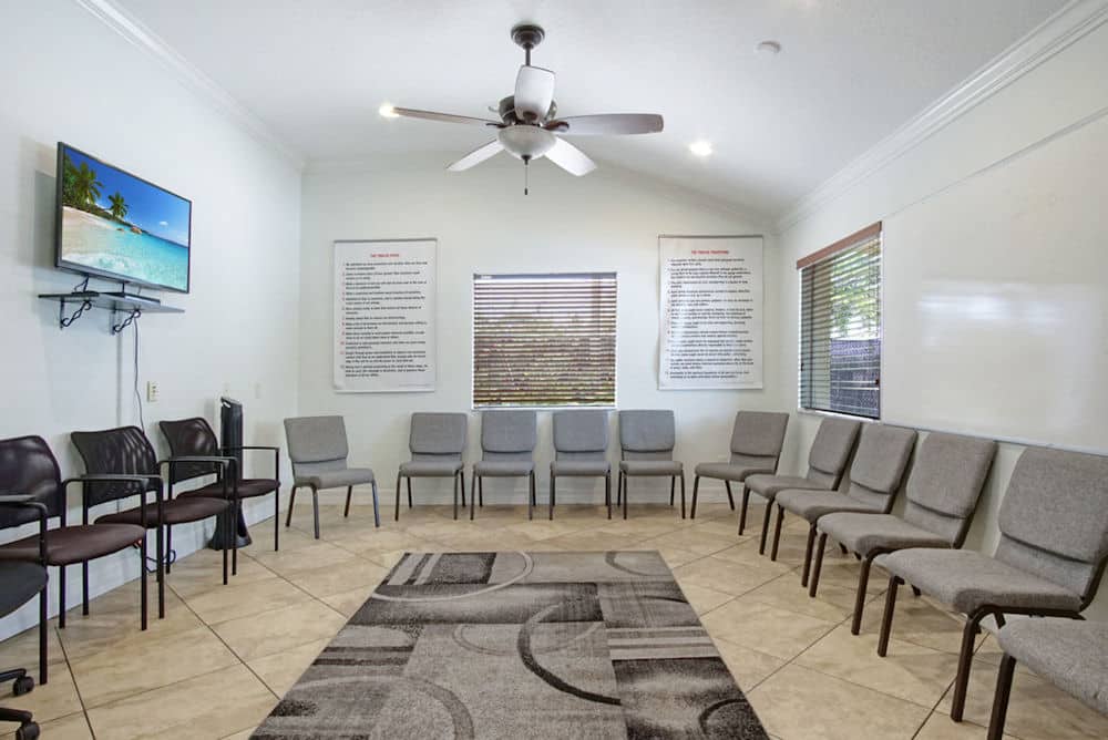 Lounge at an Ambrosia facility