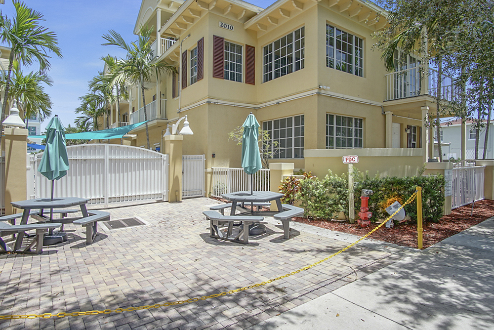 Courtyard at an Ambrosia facility